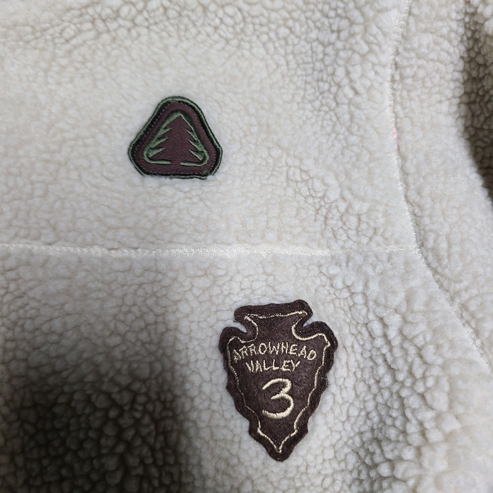Gap kids white fleece outdoor jacket - Picture 4 of 7